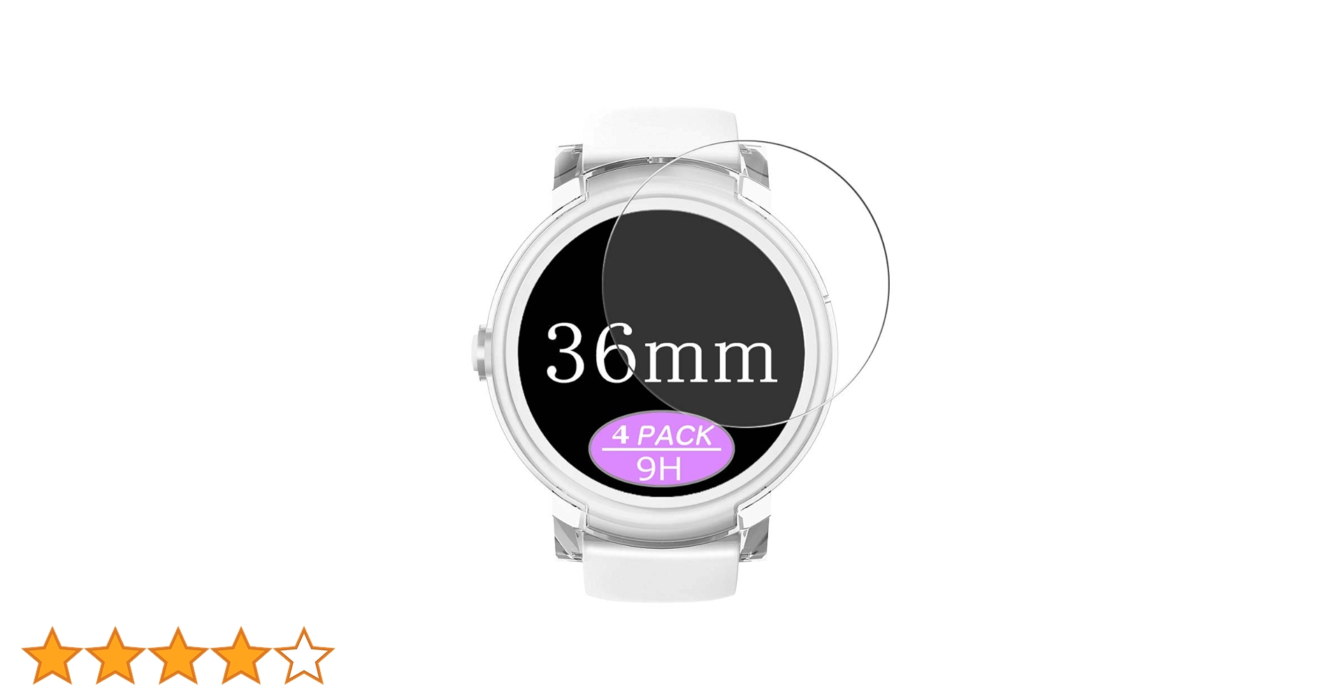 Amazon | 4枚 VacFun 直径 36mm 36 ミリ ミリメートル mm 腕時計 円型